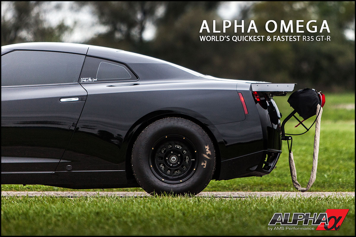 Alpha R35 GT-R 15" Drag Wheel & Slick Package