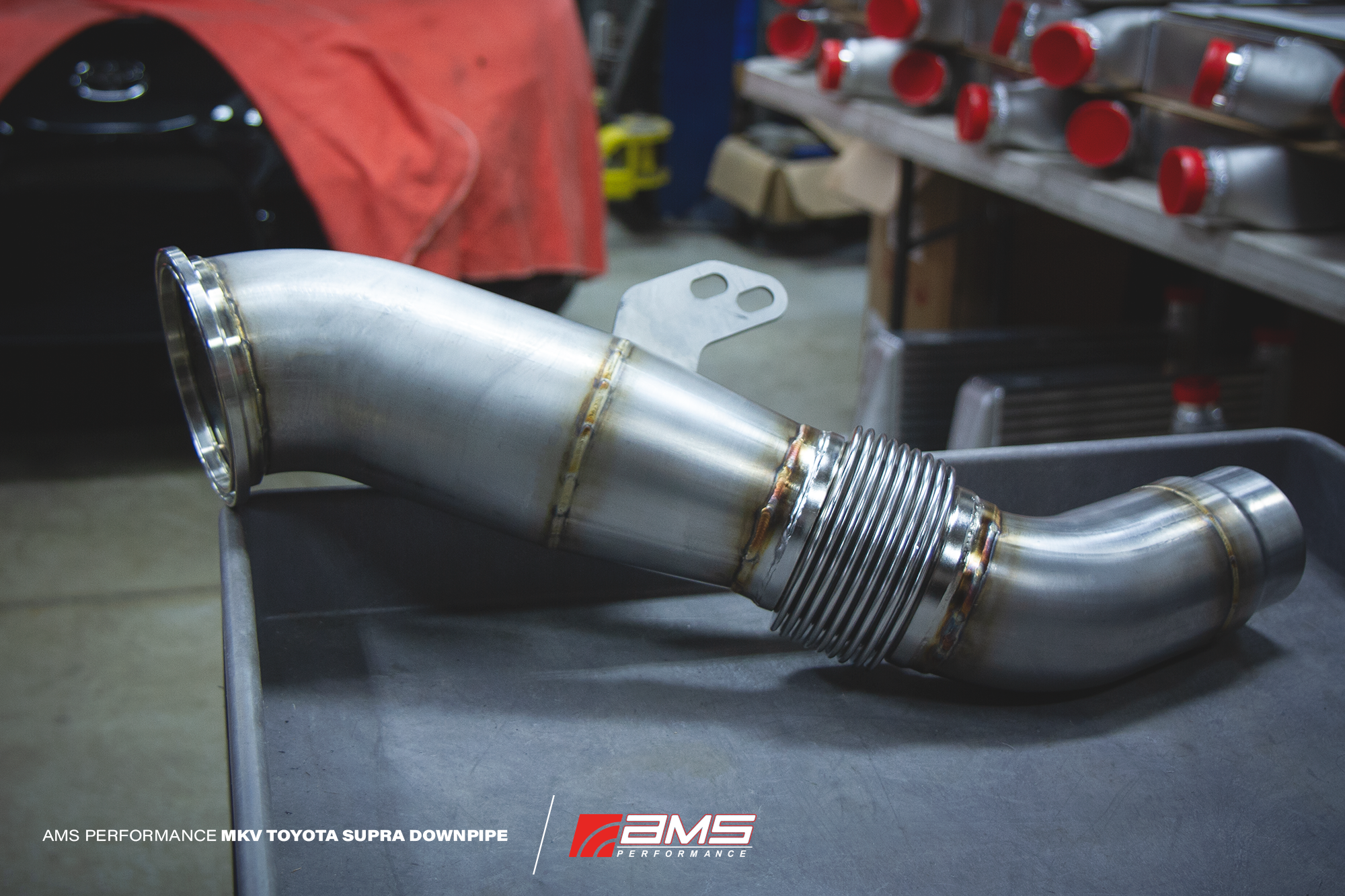 AMS Performance Toyota GR Supra Stainless Steel Race Downpipe MKV