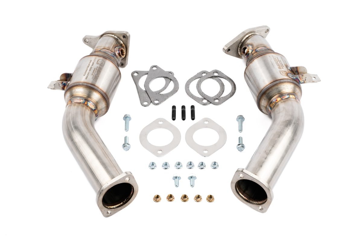 AMS Performance VR30DDTT Infiniti Q50 Q60 Nissan Z Street Lower Downpipes - 1