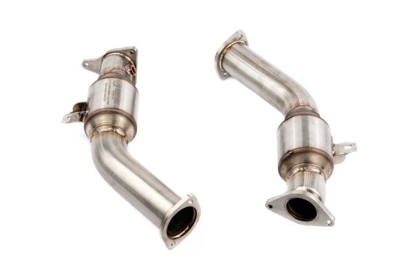 AMS Performance VR30DDTT Infiniti Q50 Q60 Nissan Z Street Lower Downpipes - 3